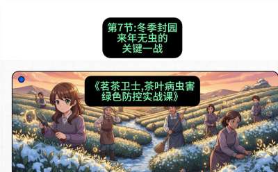 第07节：冬季封园&mdash;&mdash;来年无虫的关键一战，课程：《茗茶卫士&mdash;&mdash;茶叶病虫害绿色防控实战课》#识农AI