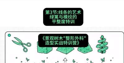 第03节：线条的艺术&mdash;&mdash;绿篱与模纹的平整度特训，课程：《景观树木&ldquo;整形外科&rdquo;造型实战特训营》#识农AI